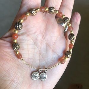 Alex and Ani Jewelry - 2 Alex & Ani Gold Bracelets, Initial J & Gold Bead Alex and Ani Jewelry - 2 Alex & Ani Gold Bracelets, Initial J & Gold Bead